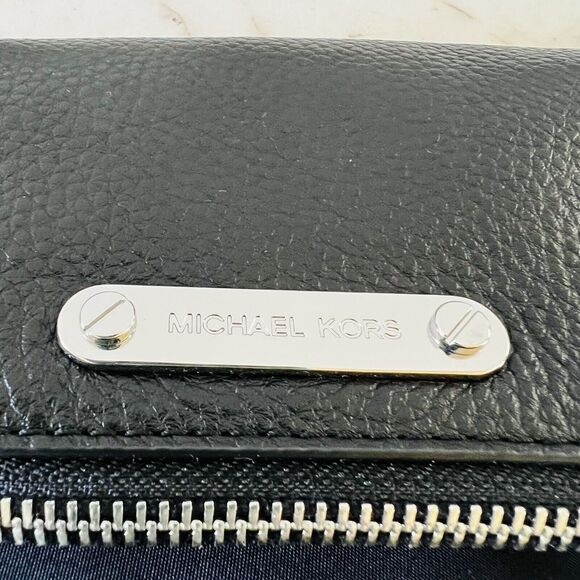 MICHAEL KORS Jane Black Nylon Leather Medium Shoulder Bag - Picture 3 of 12